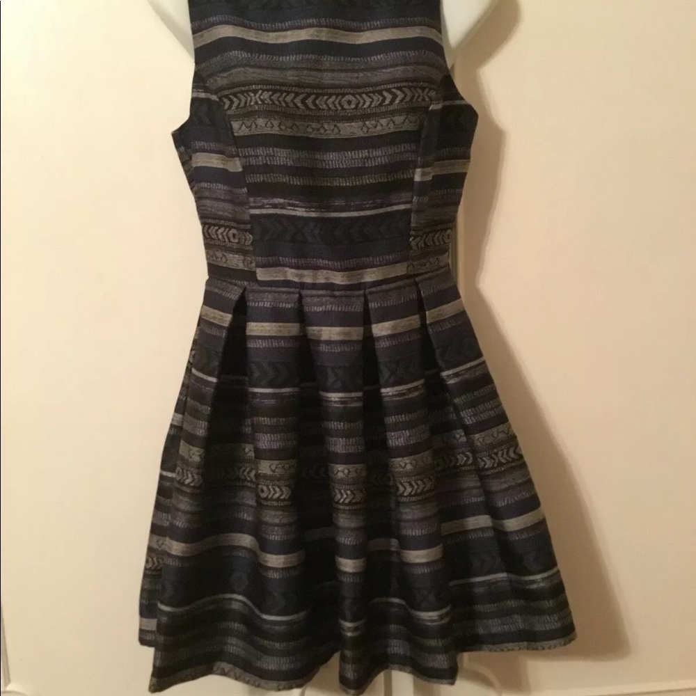 BB Dakota Boutique Fit & Flare  Dress Denim Blue 4